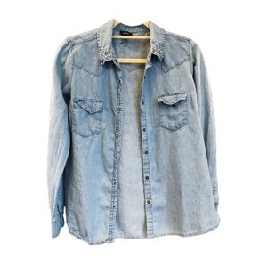 Pacsun Jean Button-Down Top